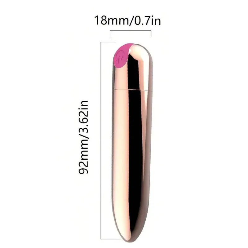 USB Şarj Edilebilir Kurşun Vibratör - Su Geçirmez Mini Güçlü Vibratör 10 Mod Klitoris G-Spot Stimülatörü Kadınlar için Seks Oyuncak — image 18