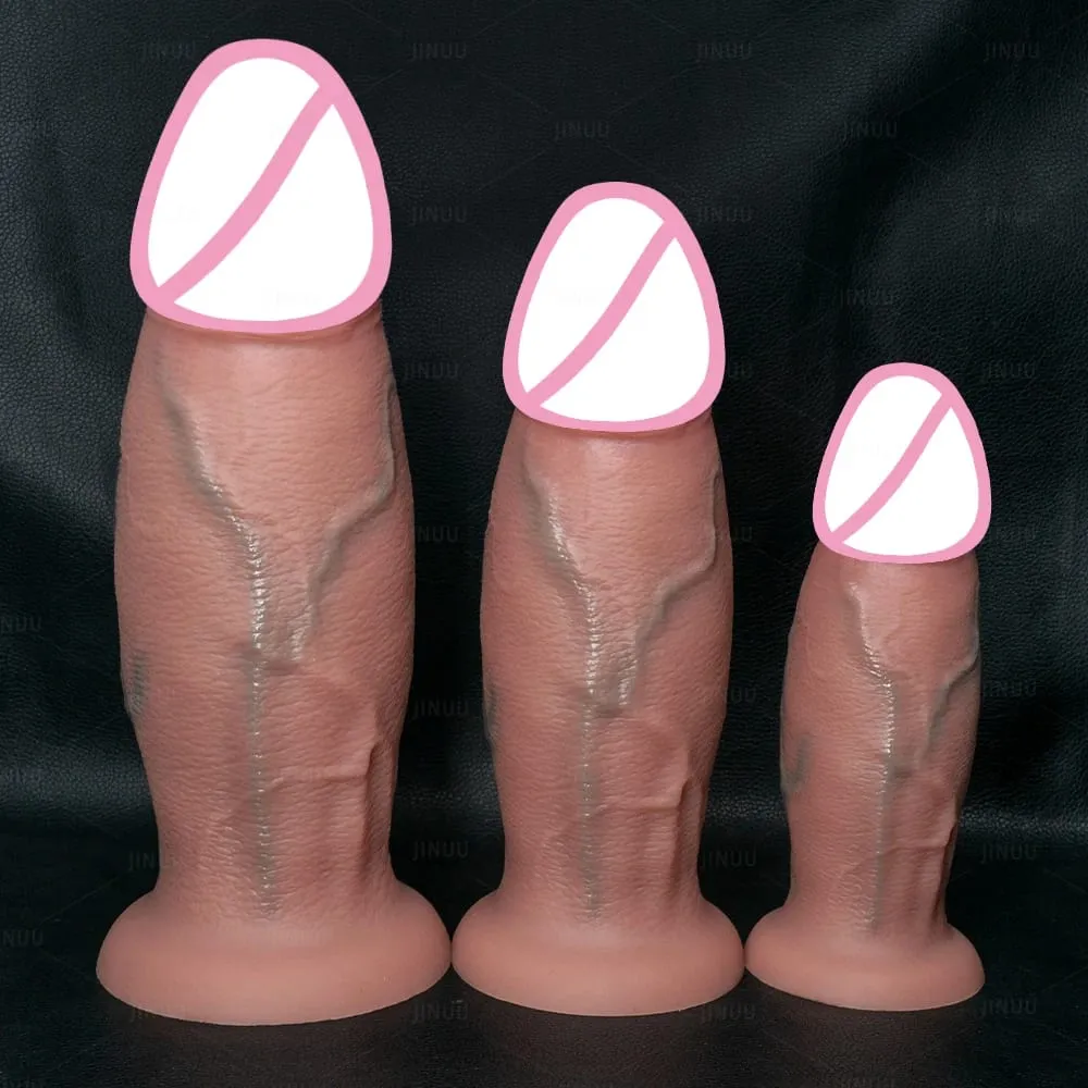 Riesiger realistischer Dildo, Fantasie, langer Penis, großer Schwanz, Saugnapf, Dildos für Frauen, riesiger Analdildo, Sexspielzeug für Frauen, Männer, Homosexuell — image 1