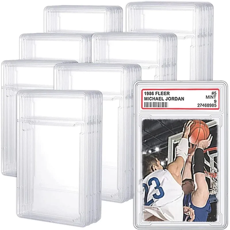 35/55/75/100PT Trading Cards Slab Label Grade Baseball Star Card Sleeves Protector Acrylic Hard Plastic Game Grade PTCG Gift Toy — image 1