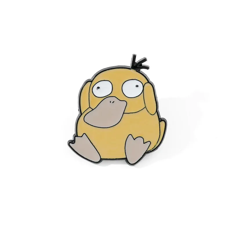 Anime Enamel Pin Funny Cartoon Figure Pikachu Squirtle Psyduck Metal Badge Brooch Jacket Jeans Lapel Pin Toy Accessories