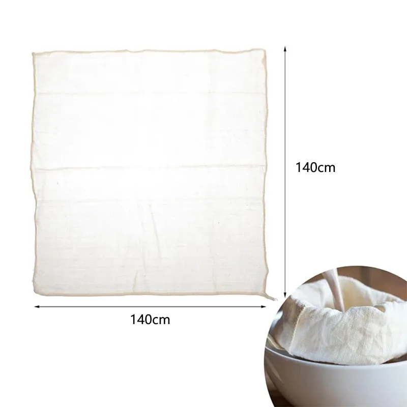 1-5pcs Large White Cotton Gauze Cheesecloth Fabric Reusable Muslin Cloth for Straining Cooking Tofu Cheesemaking Baking — image 19