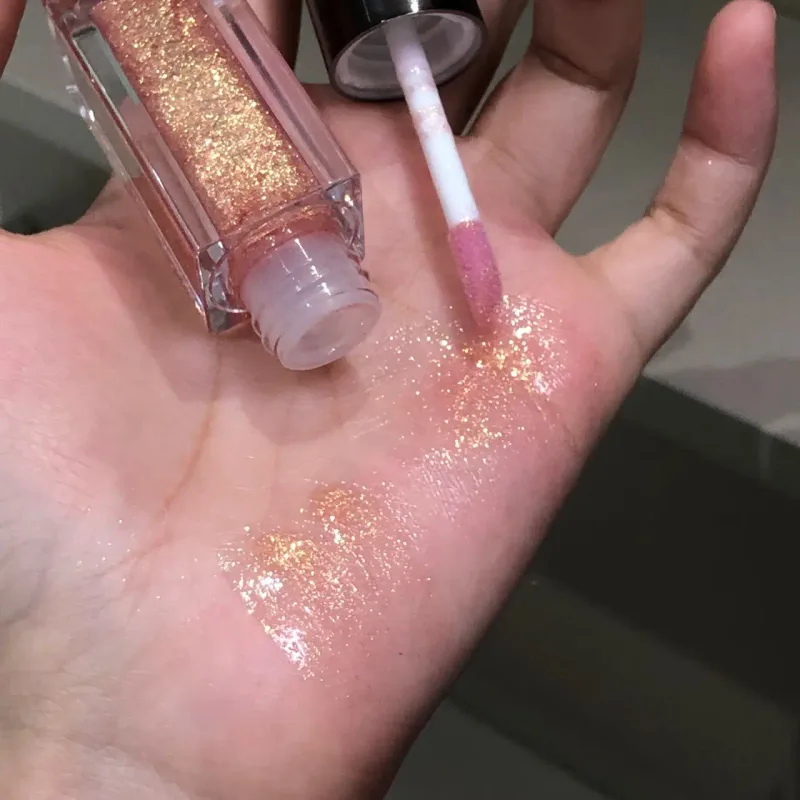 Herorange Star Shine Glitter Lip Gloss Shimmer Fine Glitter Long Lasting Moisturizing Non Sticky Glossy Lip Makeup — image 6
