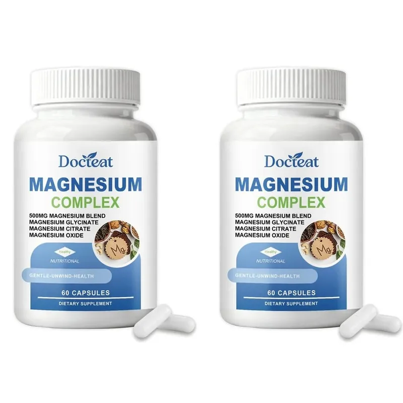 Docteat Magnesium Complex Capsules with 500mg Magnesium Blend Supports Nerve Health and Energy Metabolism Daily 60 Capsules — image 8
