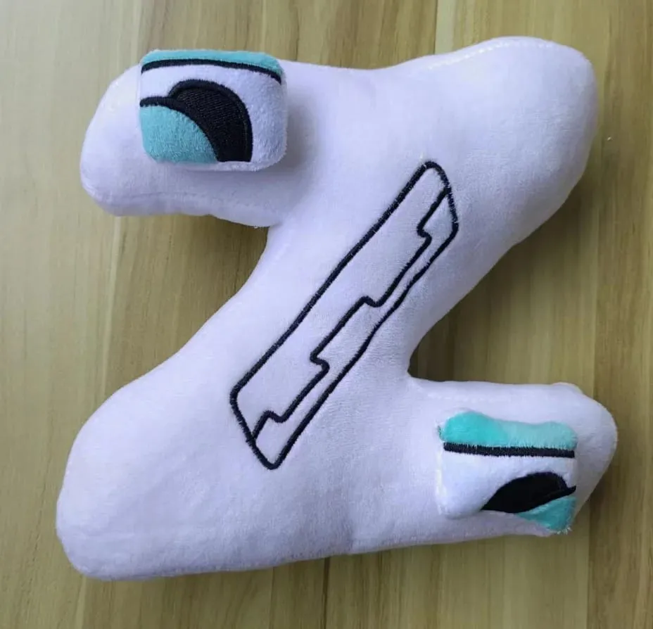 น่ารัก A-Z ตัวอักษรสีแดงหมอน Plush Soft Letter ตุ๊กตาตุ๊กตาเด็กการศึกษาการเรียนรู้ของเล่นของขวัญ — image 23