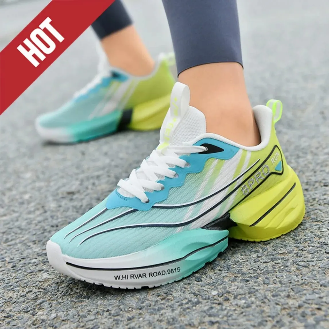 Men Women Carbon Plate Marathon Running Shoes Breathable Lightweight Racing Training Sports Athletic Casual Sneakers Walking — image 6