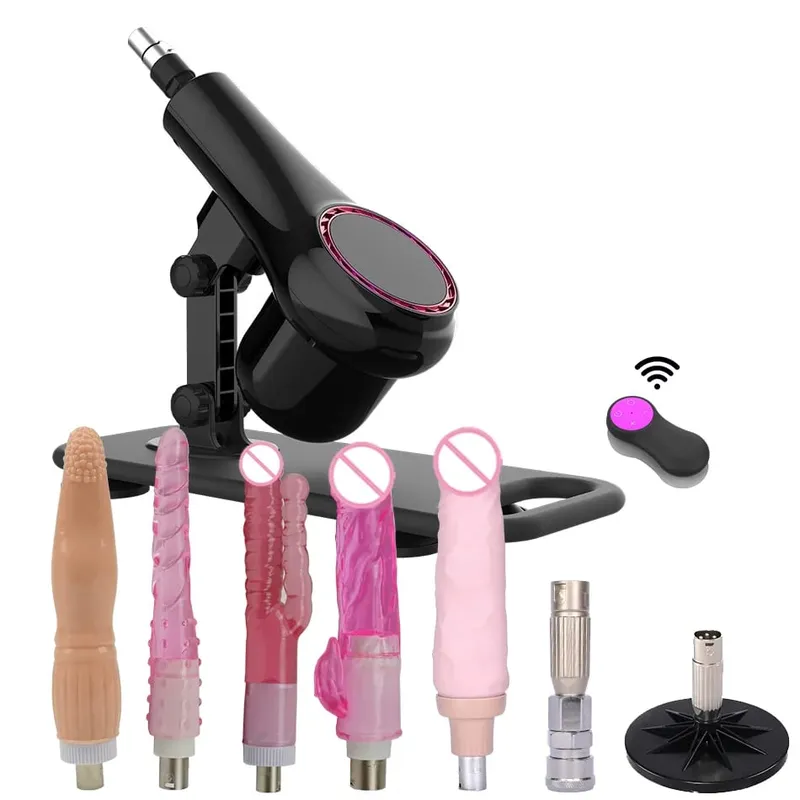 vibratore telescopico automatico della macchina dell'amore che spinge la macchina del sesso con diversi giocattoli allegati al dildo Giocattoli del sesso — image 25