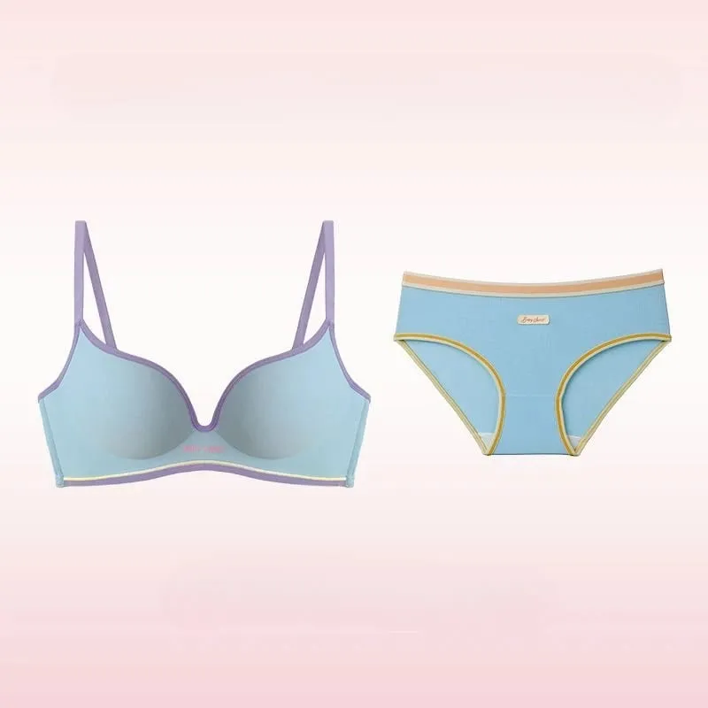 Seamless Underwear Girls Close Small Breasts Without Underwire Comfort Girls Close Breast Bra Show Large Japanese Sweet Suit — image 13