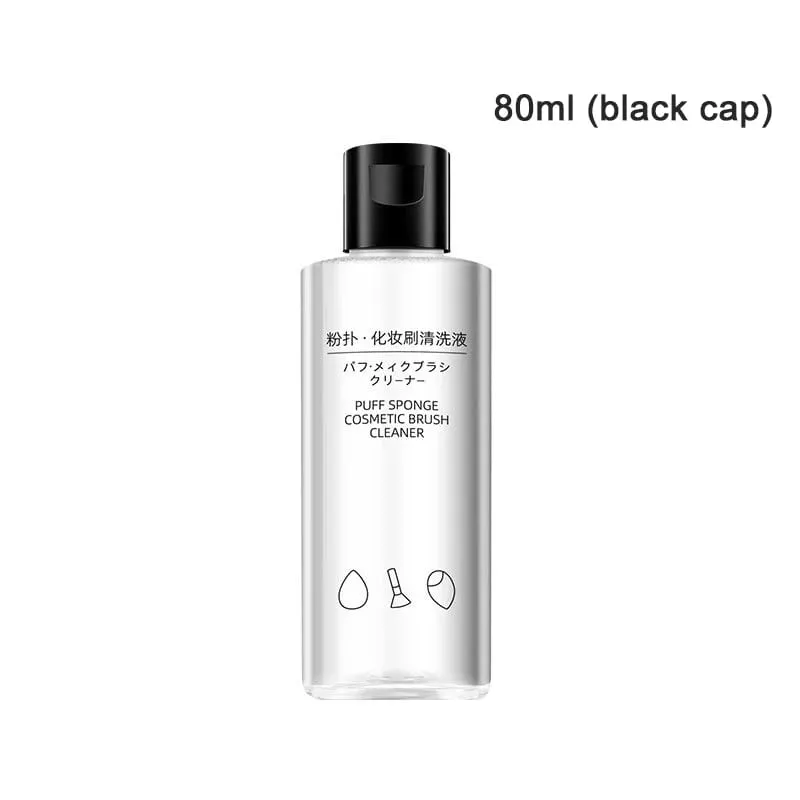 50/80/100ml 메이크업 브러쉬 스폰지 청소 액체 메이크업 계란 스폰지 에어 쿠션 퍼프 메이크업 도구 가벼운 투명 젤 클리너 — image 9