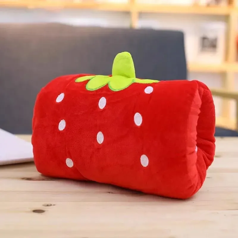 Coussin créatif chauffant pour les mains, cadeau en peluche, ours rose, oreiller en peluche pour enfants, gants chauffants pour les mains, oreiller de sieste de dessin animé pour adultes — image 10