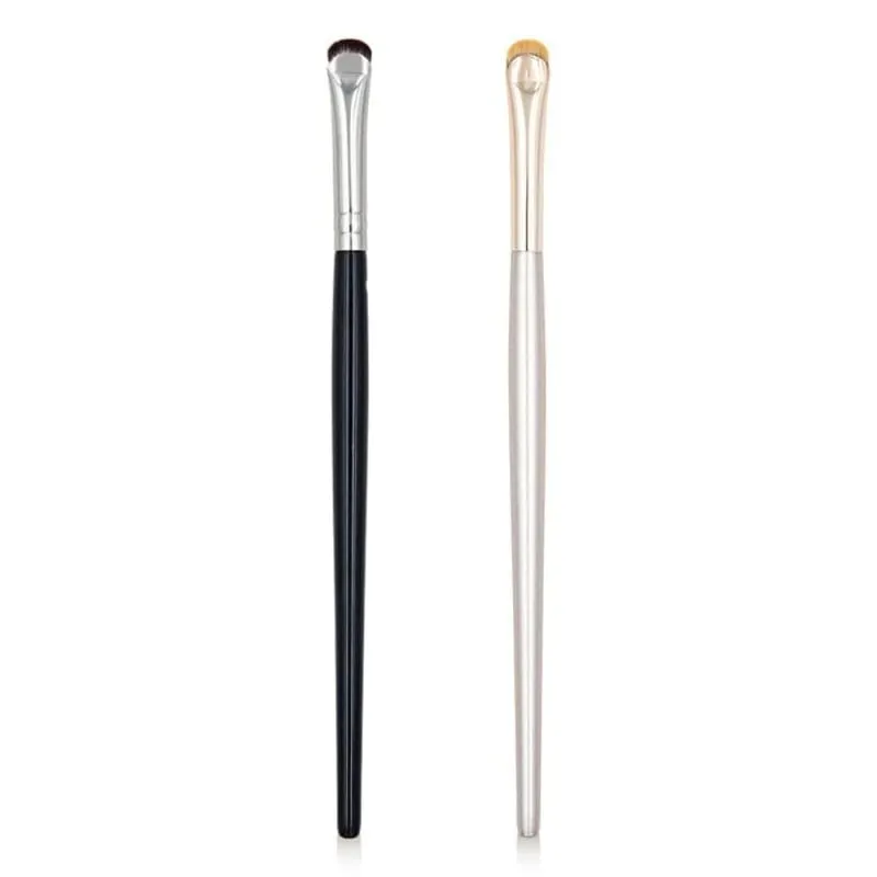 2 stücke Gebogene Eyeliner Make-Up Pinsel Augen Make-Up Wisch Werkzeuge Präzision Weiche Lidschatten Pinsel Scharfe Dünne Kleine Augen Kosmetische Werkzeuge