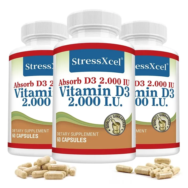 Yüksek Potansiyel D3 Vitamini 2000IU Kapsüller Bağışıklık Desteği Kemik Sağlığı Kas Fonksiyonu Tüm Vücut Sağlığı GDO'suz Glutensiz — image 10