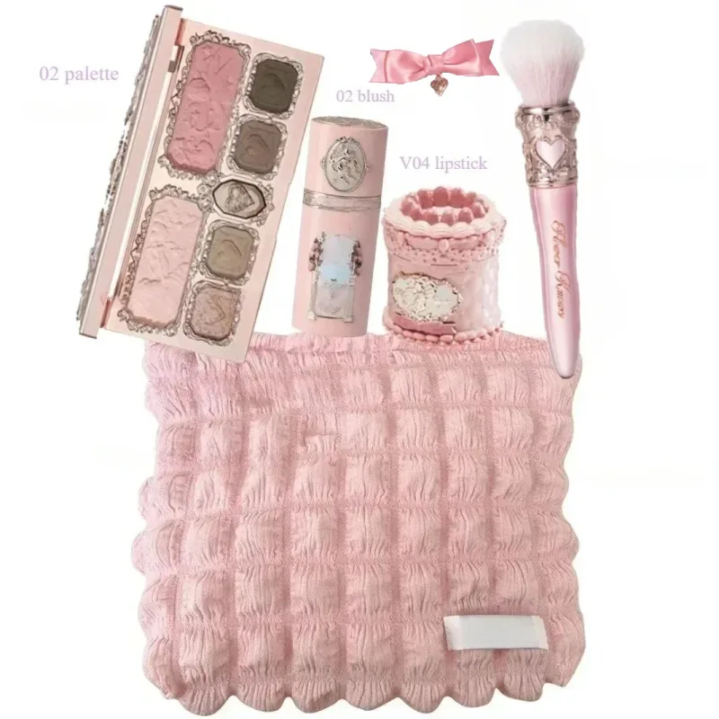 Strawberry Cupid Makeup Gif Box Eyeshadow Liquid Cheeks Red Lips Clay Powder 9pcs/ set — image 11