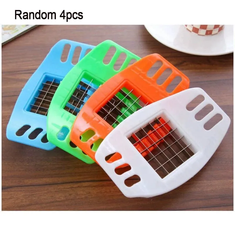 1Pcs Plastic Kitchen Handheld Potato Slicer Tomato Cutter Tool Lemon Cutting Cooking Kitchen Accessories