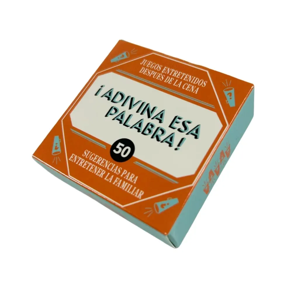 Mini formato inglese o spagnolo Mini gioco di carte Obbligo o verità Nome della melodia Quanto bene dai un nome a quella parola Questo gioco per il gioco di gruppo — image 5