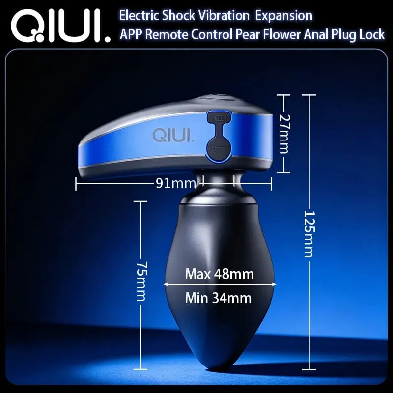 APP Remote Control Electric Shock Anal Plug Vibrating Butt Plug Expansion Adjustable Diameter Anal Plug Lock Adult Sex Toys