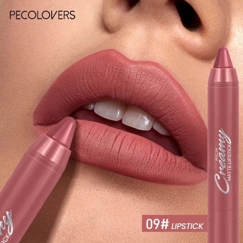 Pelapik Bibir Matte Pelbagai Warna Digunakan Sebagai Pelapik Bibir dan Gincu Mudah Digunakan Dengan Tepat Kalis Air Tahan Lama Tidak melekat — image 17