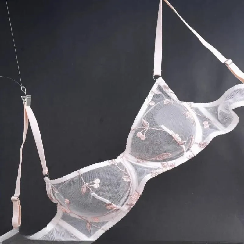 Reggiseno con ferretto ricamato in pizzo stile europeo minimizzatore busto grande supporto anti-cedimento comfort morbido lingerie S-XL — image 13