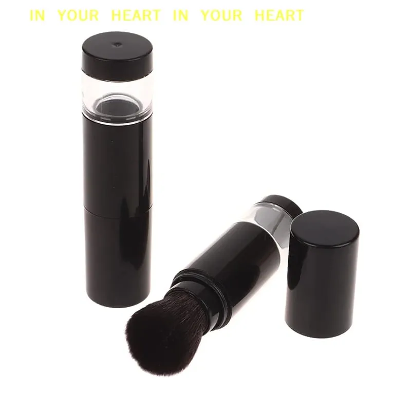 【X】 Pennello per fondotinta 2 in 1 Pennello per trucco Vuoto fard da viaggio con barattolo di cipria ricaricabile Strumenti di bellezza per il trucco — image 4