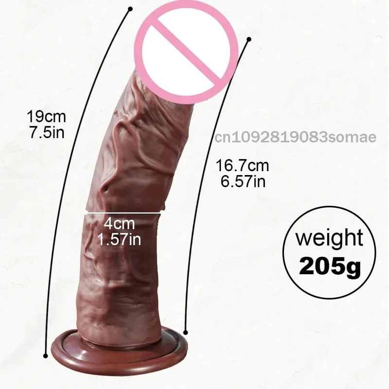 Gode réaliste pour femme en silicone pour débutant avec stimulation anale du point G avec ventouse forte pour jouet sexuel adulte masturbateur — image 7