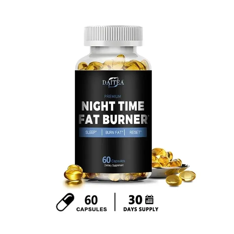 Daitea Night Fat Burning Supplement - with Vitamin D3 Green Coffee Beans Green Tea Natural Plants - Sleep & Weight Management — image 10