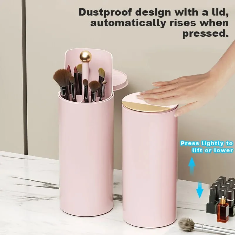 Úložný válec štětců na make-up Automatické zvednutí prachotěsné víko s automatickým otevřením pro tužky na obočí a štětce na make-up — image 3