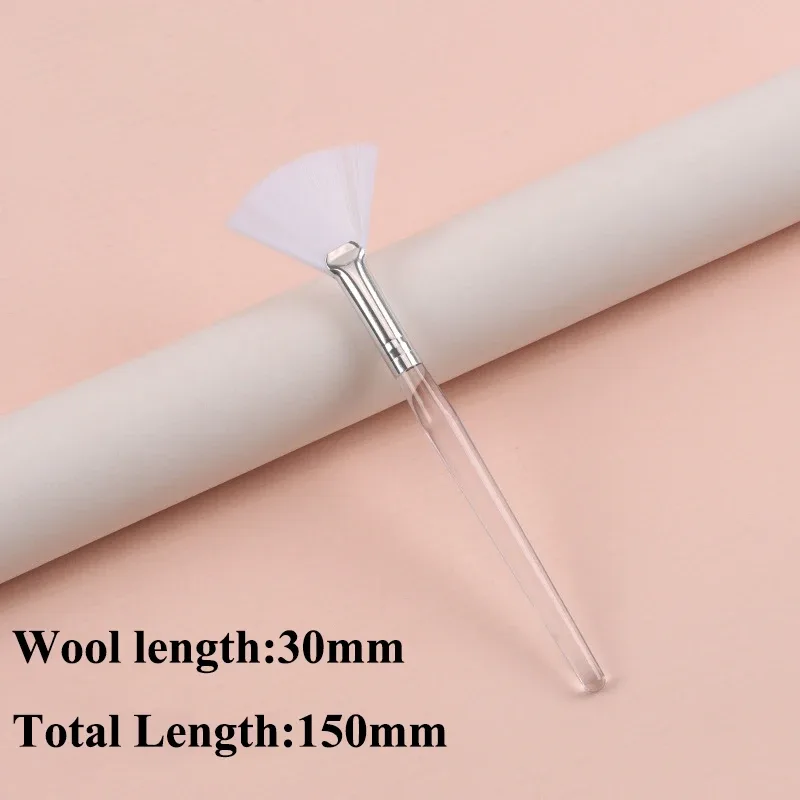 Praktische Gesichtsbürsten, Fächer-Make-up-Pinsel, tragbare Maskenbürste, kosmetische Werkzeuge für Frauen, flexibler weicher Gesichtsmasken-Applikator — image 10