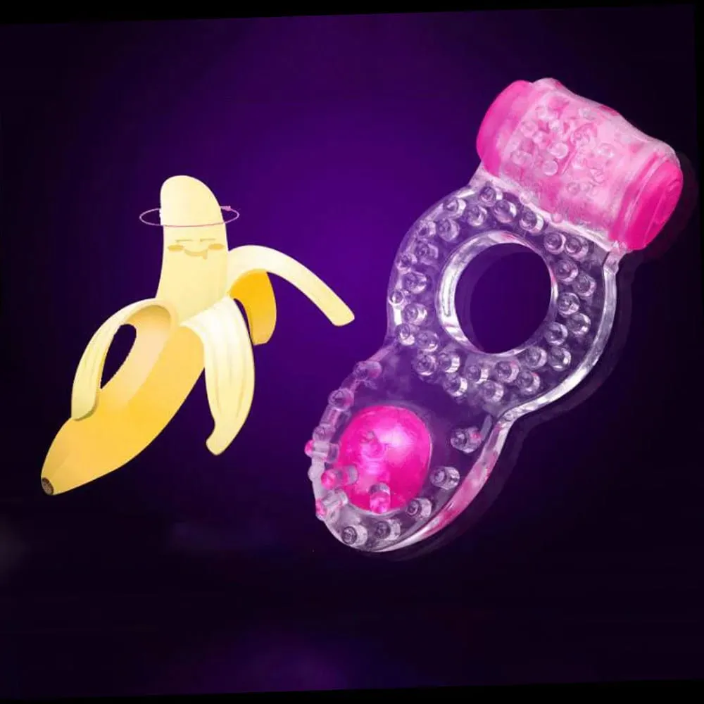 Triple Couples Dual Pleasure delay Ring Vibrating Ring clit stimulator longer erections intense ejaculations Sex Toys for man