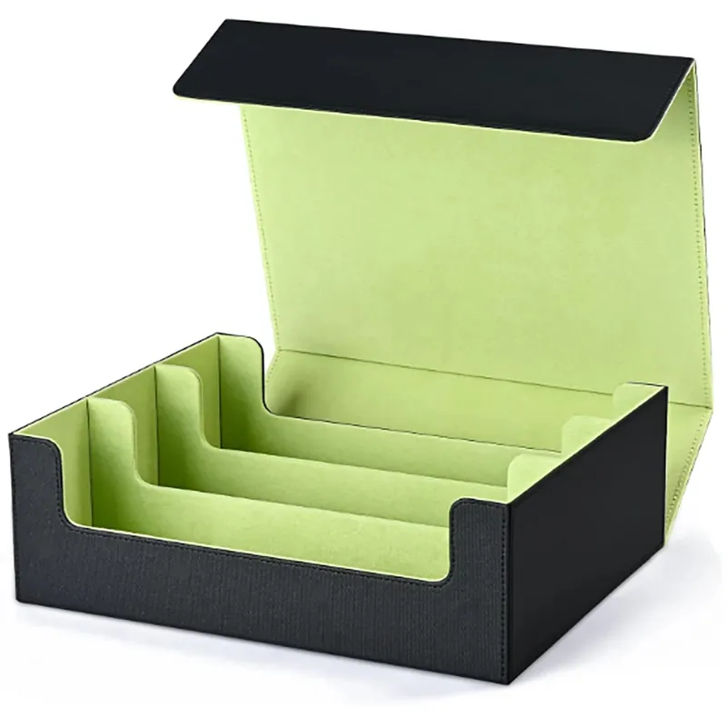 Boîte de rangement pour cartes à collectionner, peut contenir plus de 1800 jeux simples, fermeture magnétique, boîte à cartes en cuir PU, convient aux cartes TCG Yugioh — image 8