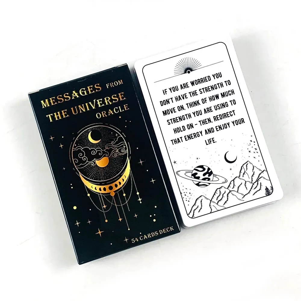 Nachrichten aus dem Universum, Orakelkarten, 54 englische Version, Weissagung, spirituelle Führung und tägliche Inspirationskarten für Anfänger — image 1