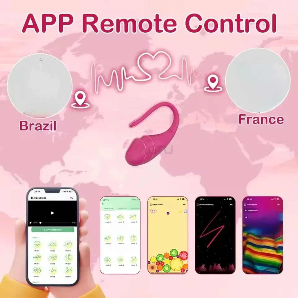 Vibratore vaginale senza fili Controllo app G Spot Massaggiatore vibrante anale Stimolatore indossabile Giocattolo adulto del sesso per coppie — image 2