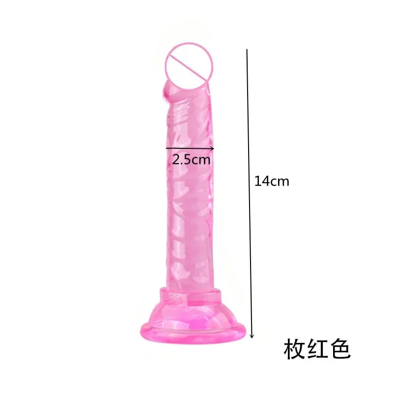 KWD Erotis Lembut Jelly Anal Butt Plug Realistis Cangkir Hisap Kuat Mainan Dewasa G-spot Orgasme Penis Besar Seks mainan untuk Wanita — image 36