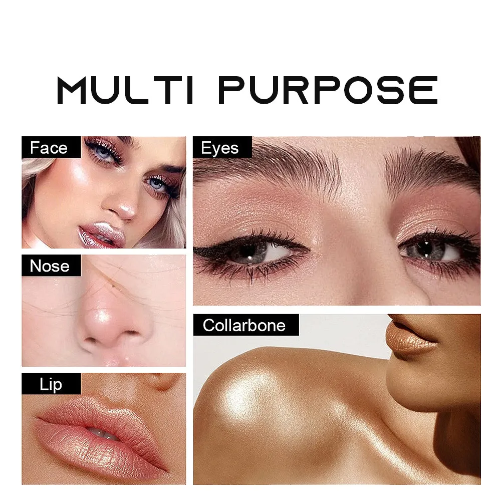 צבע כפול צללית סטיק גליטר Highlight Shadow Stick איפור עיניים עמיד למים שימר מתכתי איפור צללית — image 6