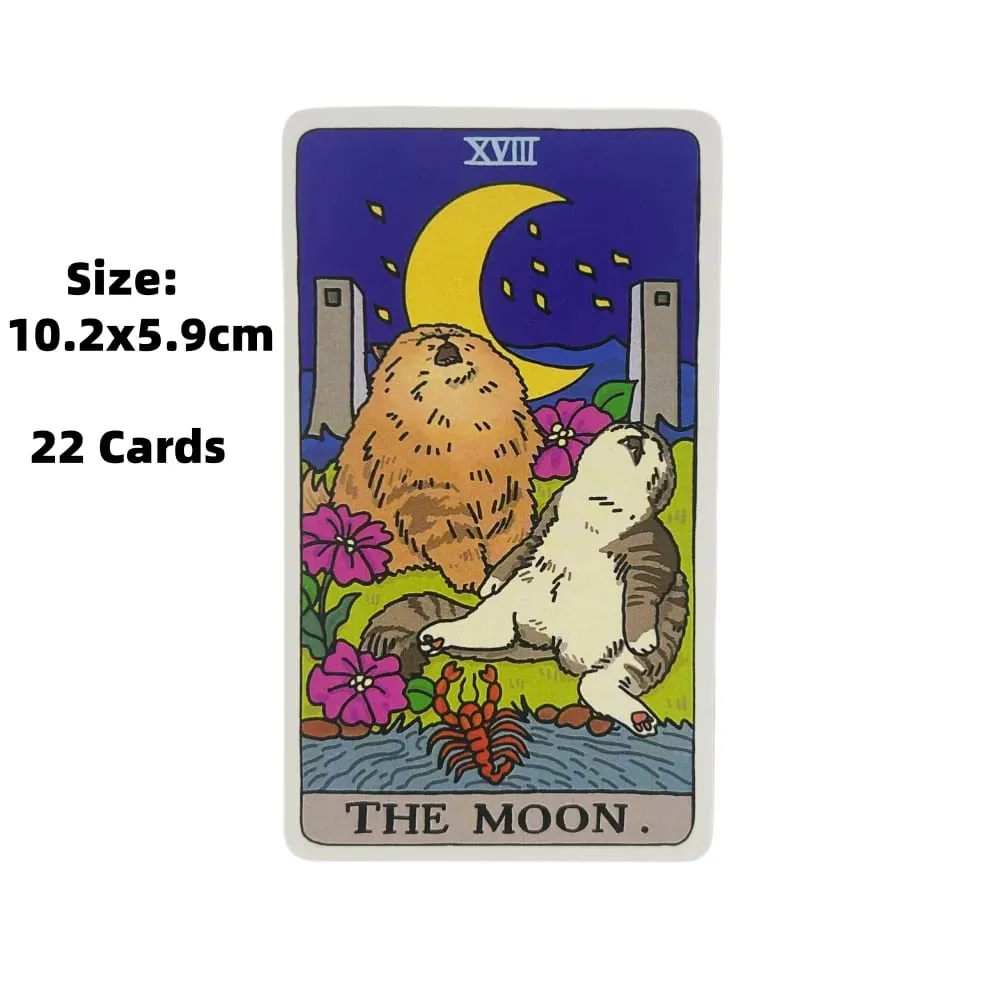 1 PC Cat Meme ไพ่ทาโรต์ Fate Divination 22pcs บัตร Oracle PARTY Entertainment BOARD การ์ดเกม — image 2