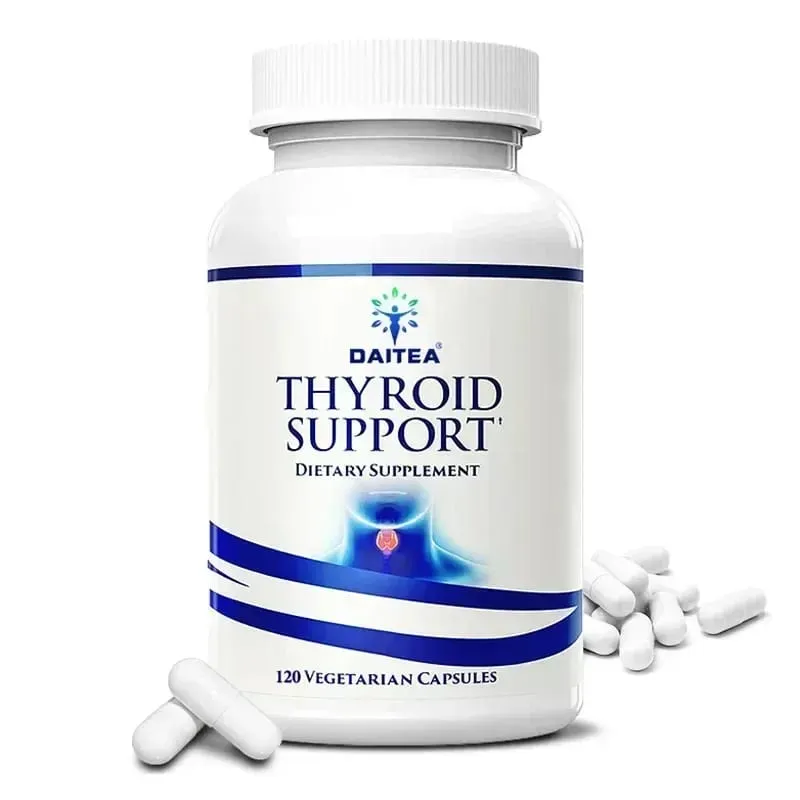 Thyroid supplement rich in iodine vitamin B12 zinc selenium promotes thyroid health and relieves fatigue