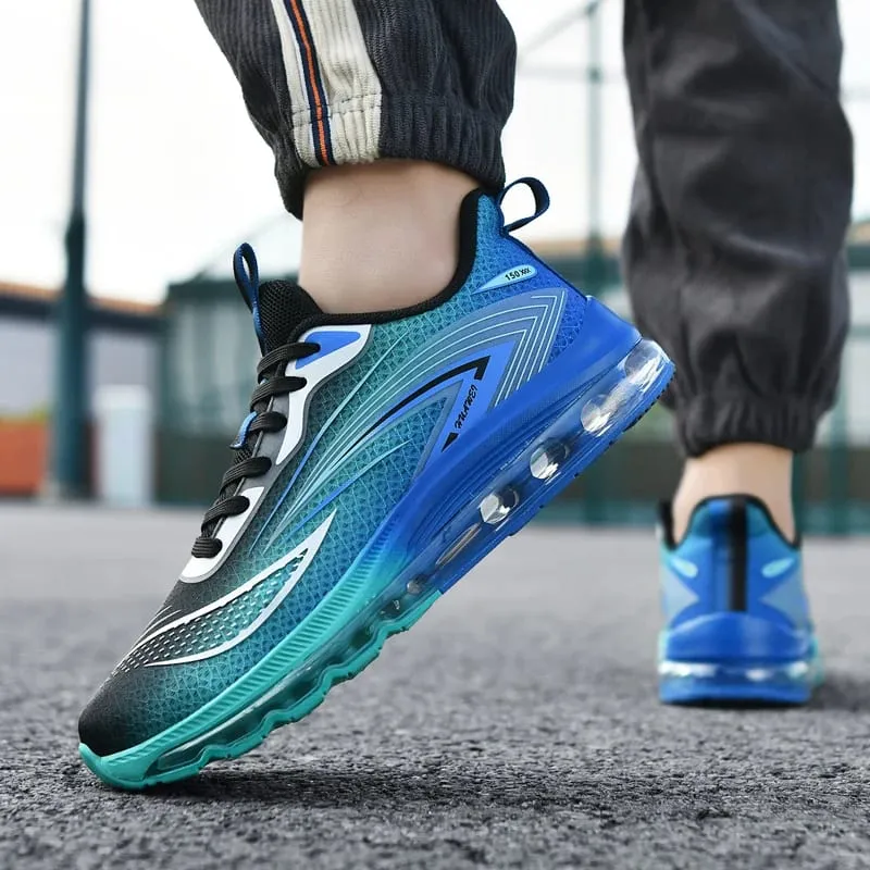 Scarpe da ginnastica alla moda da uomo, traspiranti, comode e leggere, scarpe da passeggio, sport casual, corsa, tennis, palestra, scarpe da allenamento per uomo — image 3