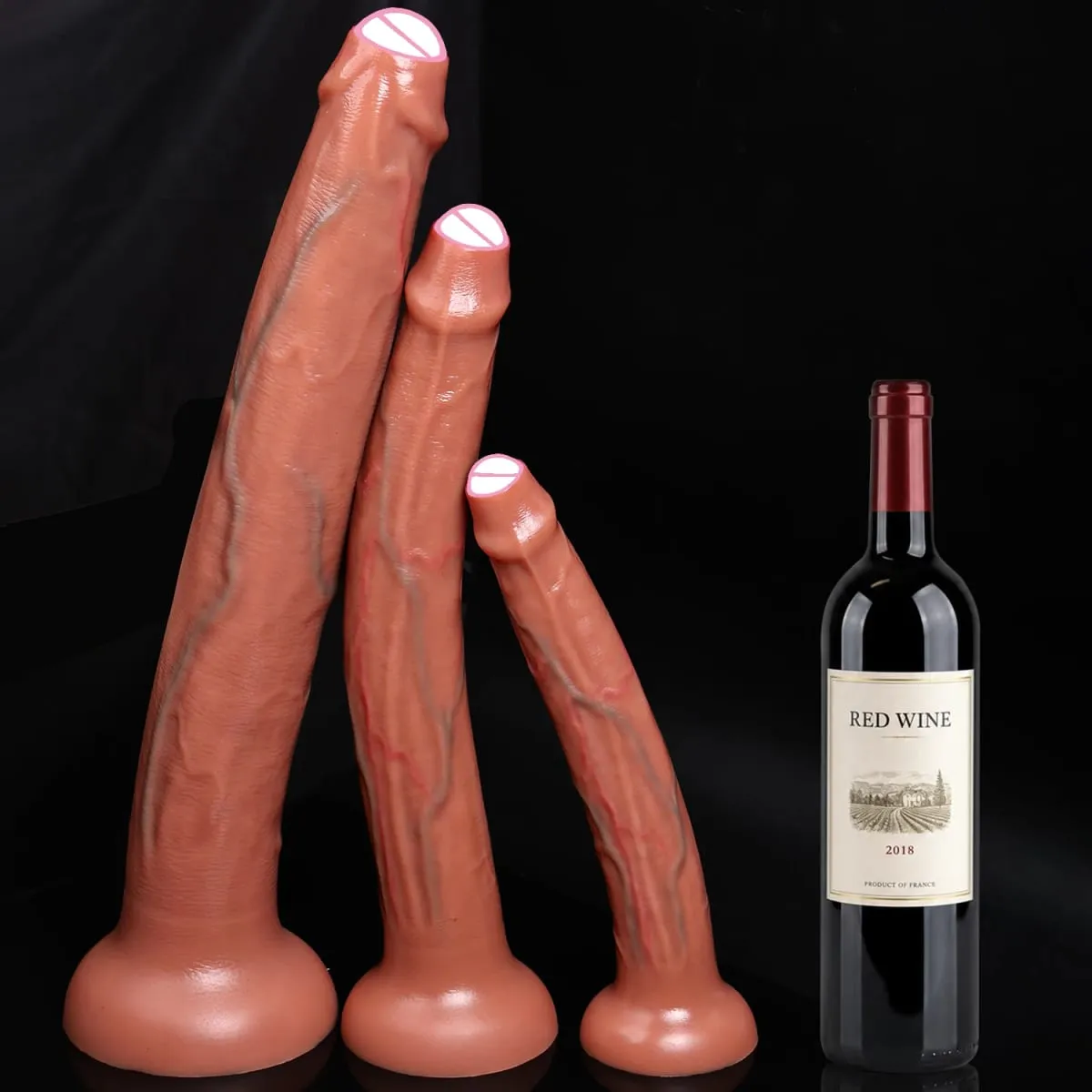 Super ยาวสมจริง Dildos Butt Plug ซิลิโคนอวัยวะเพศชายผู้ใหญ่อุปกรณ์ดูดคัพเพศของเล่นสำหรับชายหญิงช่องคลอด Anal นวด — image 1