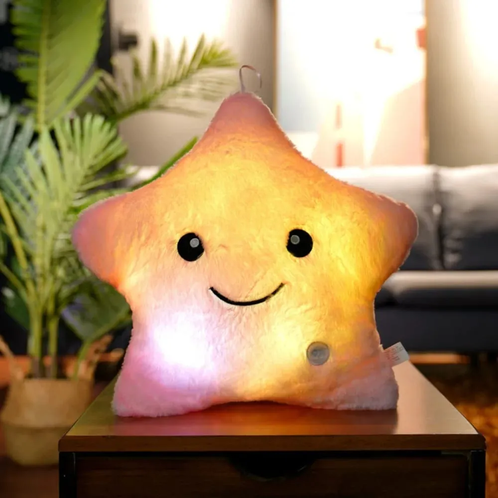 Cute LED Electronic Star Plush Toy Star Soft LED Star Doll Laruang Dekorasyon sa Bahay Mga Laruan ng Baby Kid Soft Star Pillow — image 9