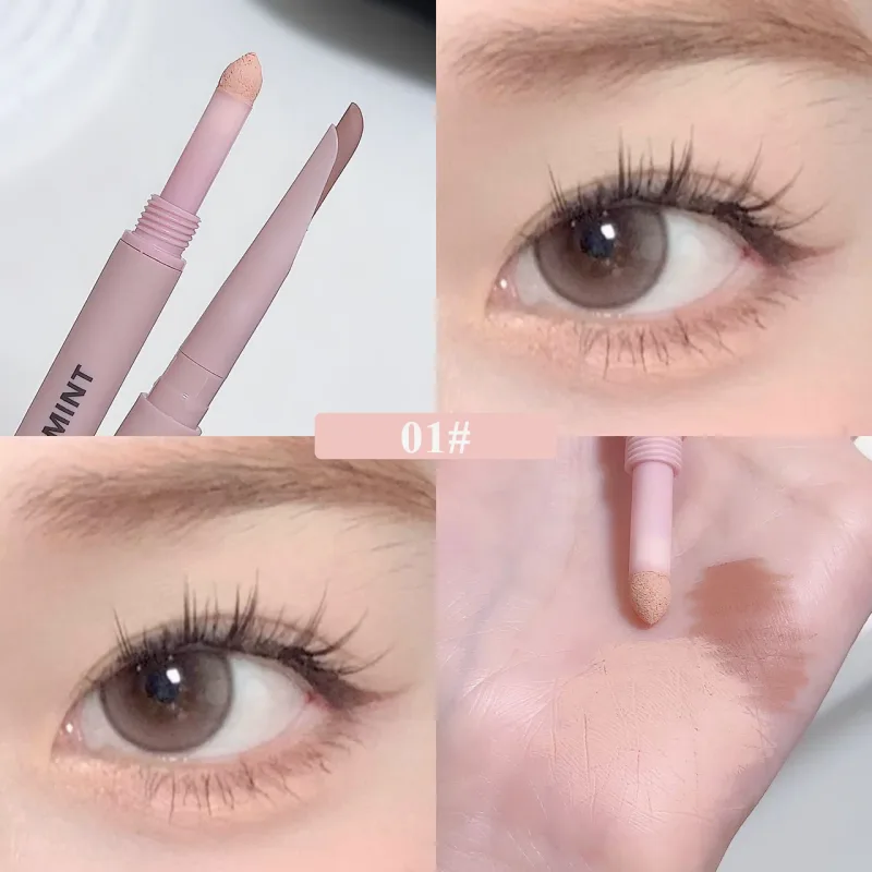 Sweetmint Menisk Double-ended Silkworm Eyemakeup Fremhæv naturligt lysnende Langtidsholdbar øjenmakeup Two-in-One — image 8