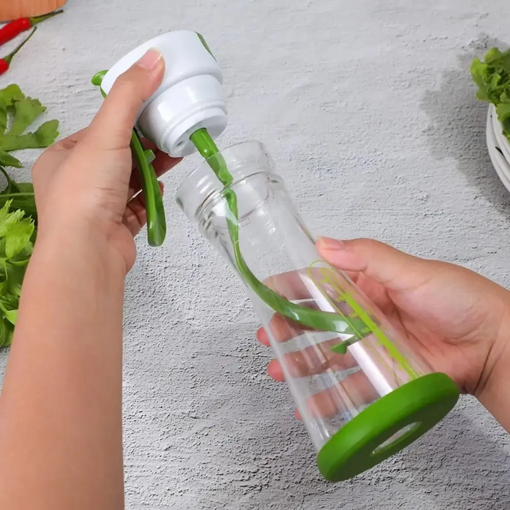 Salad Dressing Mixer Bottle Leak Proof Salad Dressing Shaker Portable Salad Dressing Container with Scale for Home Kitchen