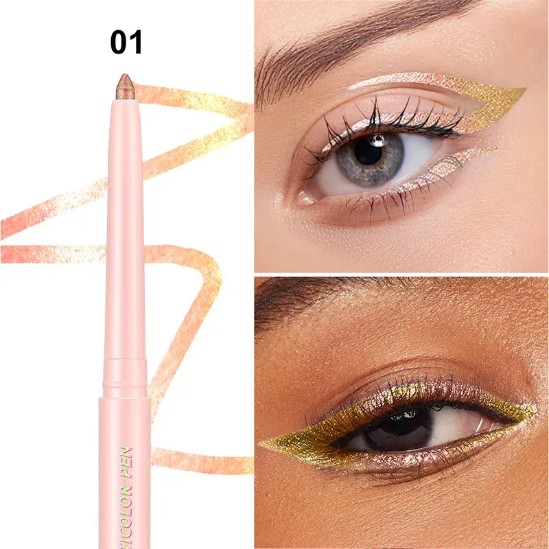 Chameleon Eyeliner Stick ปากกา Glitter อายแชโดว์กันน้ำ Shimmer Eye Liner ปากกา Shiny High-gloss เครื่องสำอางค์ Beauty Make Up