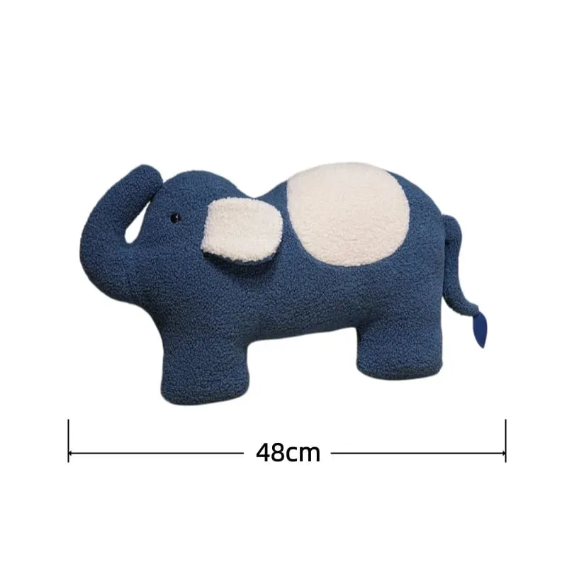 ชุดสัตว์หมอน Plush Leopard Elephant Penguin ตุ๊กตาเบาะ Kawaii มาพร้อมกับ Sleep ของเล่นตกแต่งบ้านของเล่นของขวัญวันเกิด — image 9