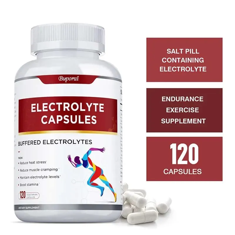 Electrolyte Capsules - Contains Vitamin D Promotes Electrolyte Balance Improves Cognitive Function Relieves Fatigue Non-GMO — image 2