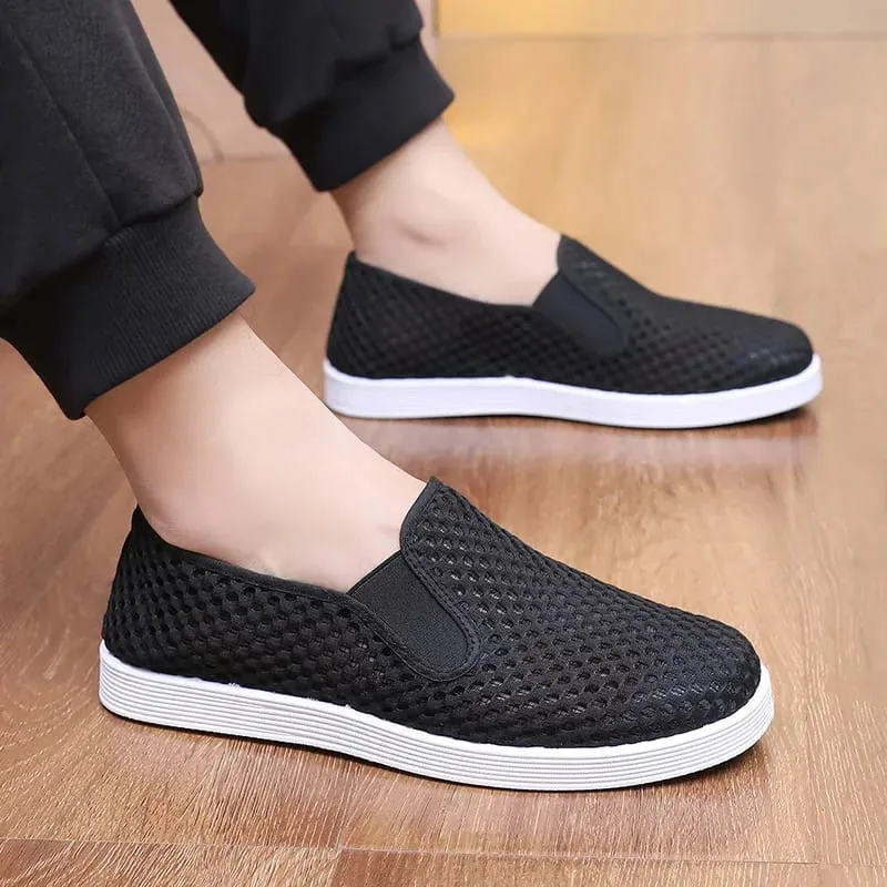 Męskie codzienne trampki Letnie, oddychające siateczkowe Lekkie, tanie buty z bezpłatną wysyłką — image 5