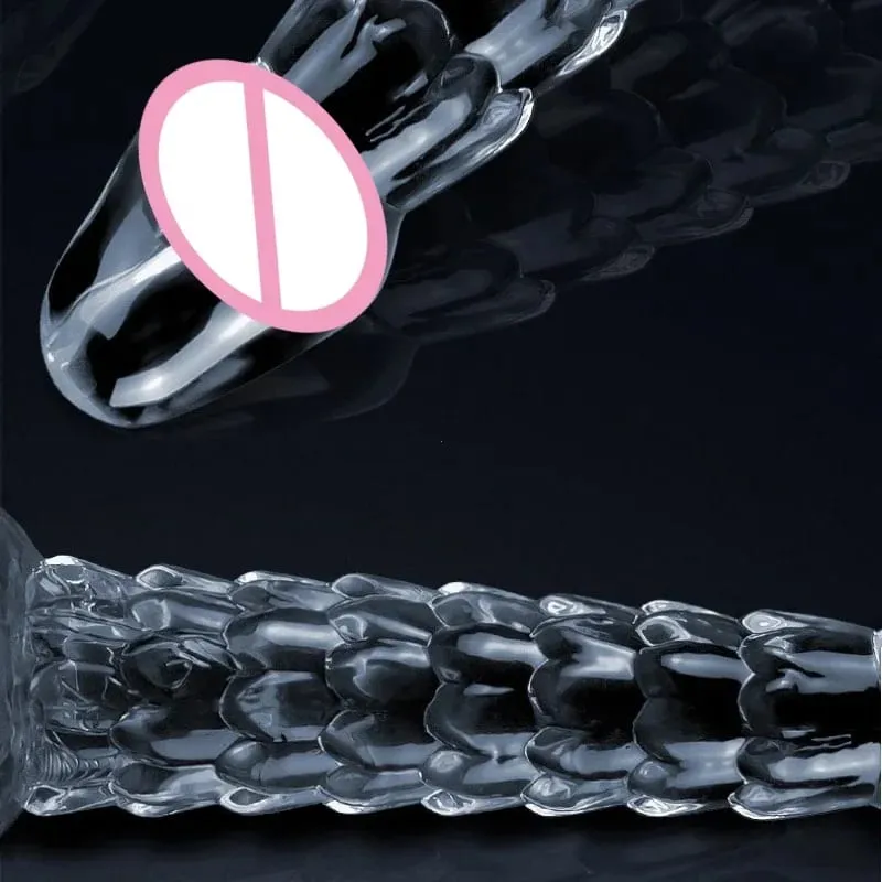 23 cm Ejderha Yapay Penis Vantuz Anal Plug Kırbaç Buttplug Anüs Dilatör Kadın Vajinal Masturbator Butt Plug Seks Oyuncakları Kadın Erkek — image 3