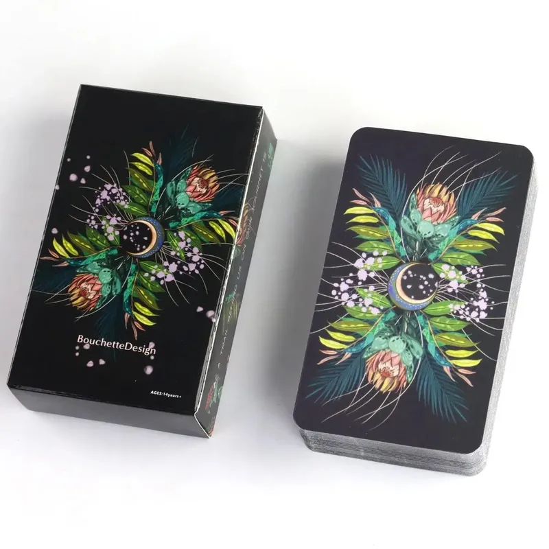 The Meraki Tarot Inspired By The Magic of Nature Animal 79 Pcs Cards Based on Rider Waite System Divination Deck Table Game Toy