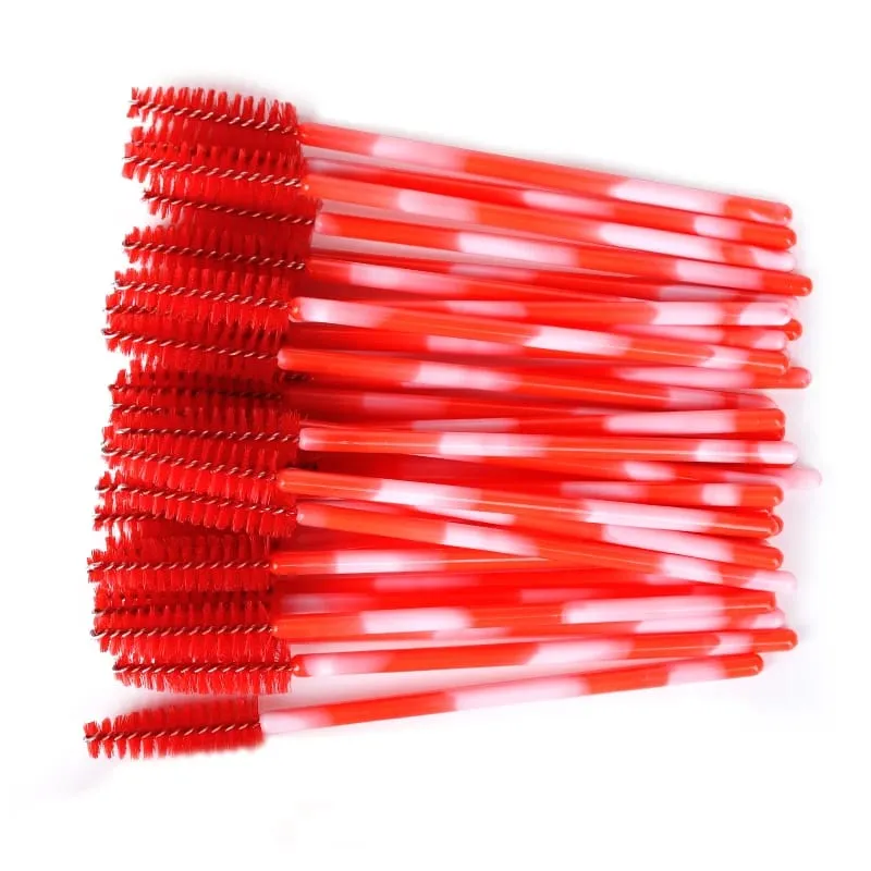 50/100 Pz Spazzola per trucco Ciglia Spazzole per sopracciglia Pettine Usa e getta Mascara Bacchetta Estensione ciglia Forniture Cosmetici Strumenti per il trucco — image 12