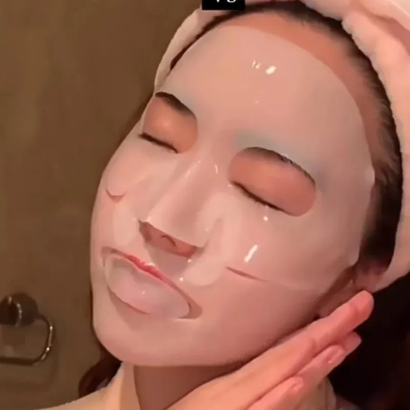 Masker Kolagen Terpisah Pelembap Menyegarkan Perawatan Kulit Cerah Kontrol Minyak Masker Wajah Hidrasi Dalam yang Lembut Riasan Korea — image 3