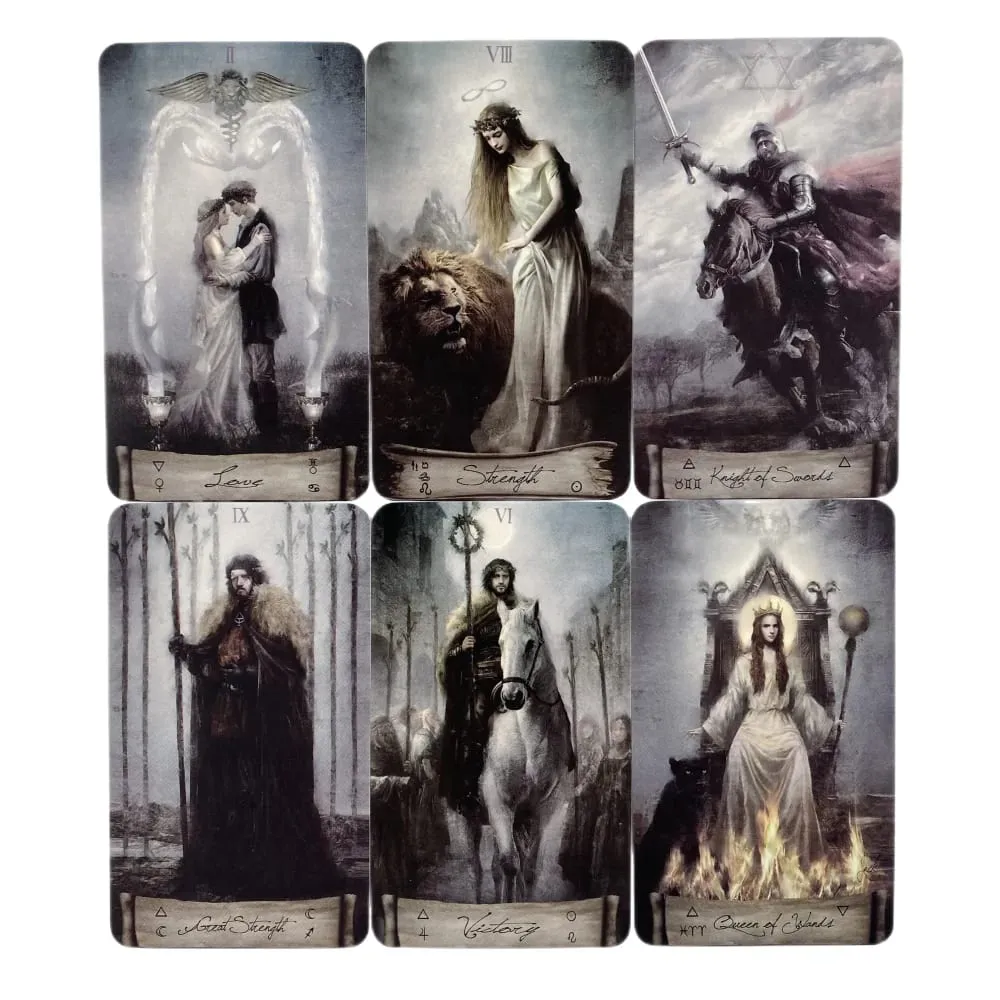 Hot Selling Heaven Earth Tarot Karta pro volný čas Zábava Rodina Setkání Věštění Balíček Tarotová deska Herní karty