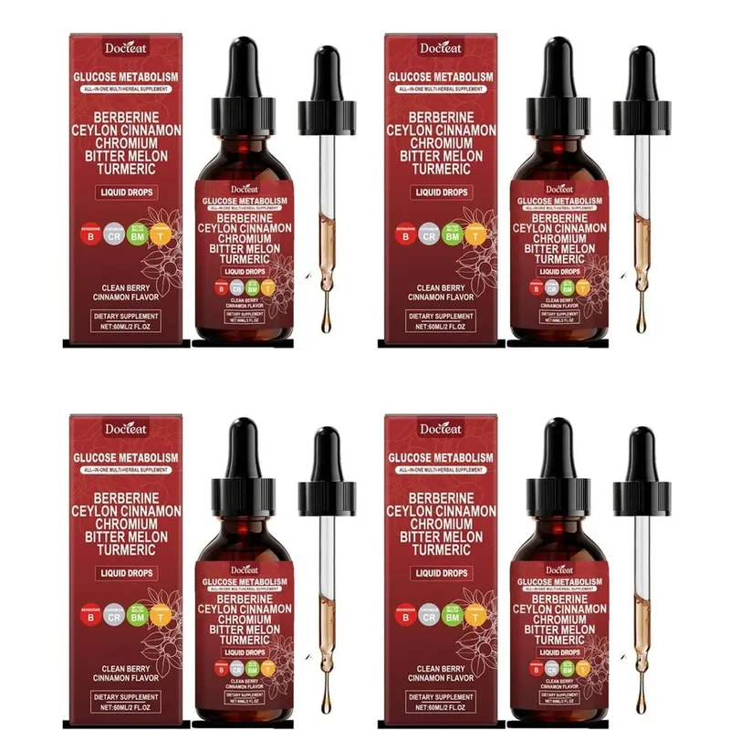 Docteat Glucose Metabolism Liquid Drops with Berberine and Ceylon Cinnamon Supports Smooth Breathing and Clean Airways 60 ML — image 10