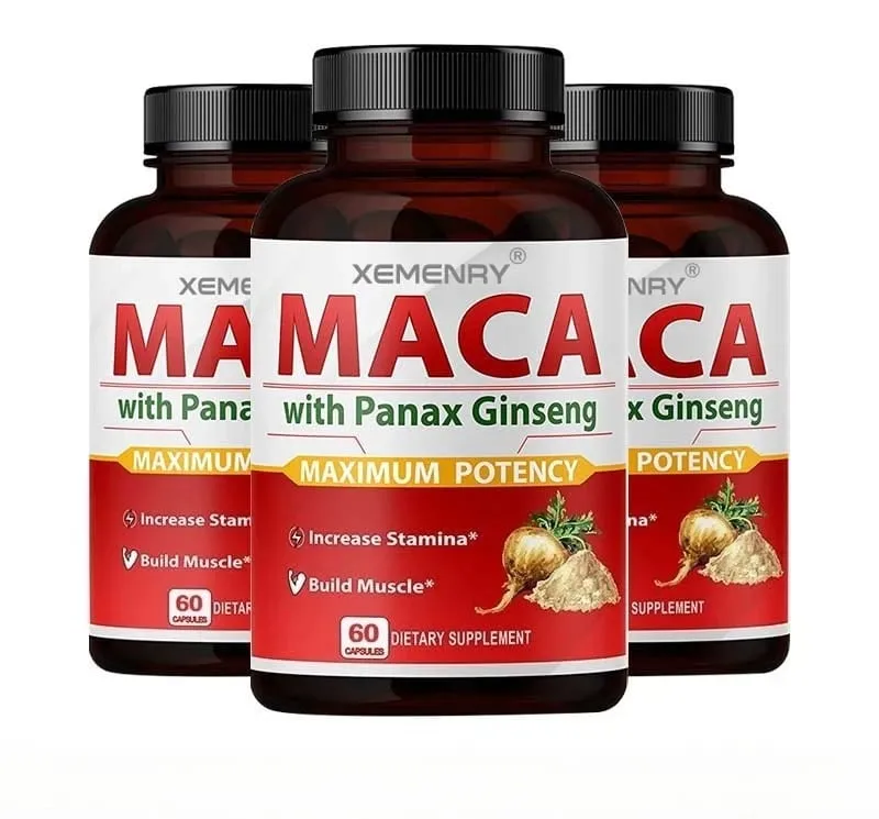 Kapsul Maca - Meningkatkan Saiz Kekerasan Meningkatkan Kekuatan Melegakan Keletihan Maca Ginseng Asli — image 10